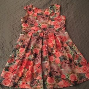 Floral Fit and Flare Dress